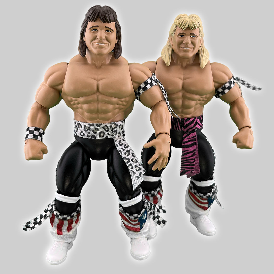 Remco PowerTown AllStar Wrestlers Series 1: Rock 'n' Roll Express 2-Pack!