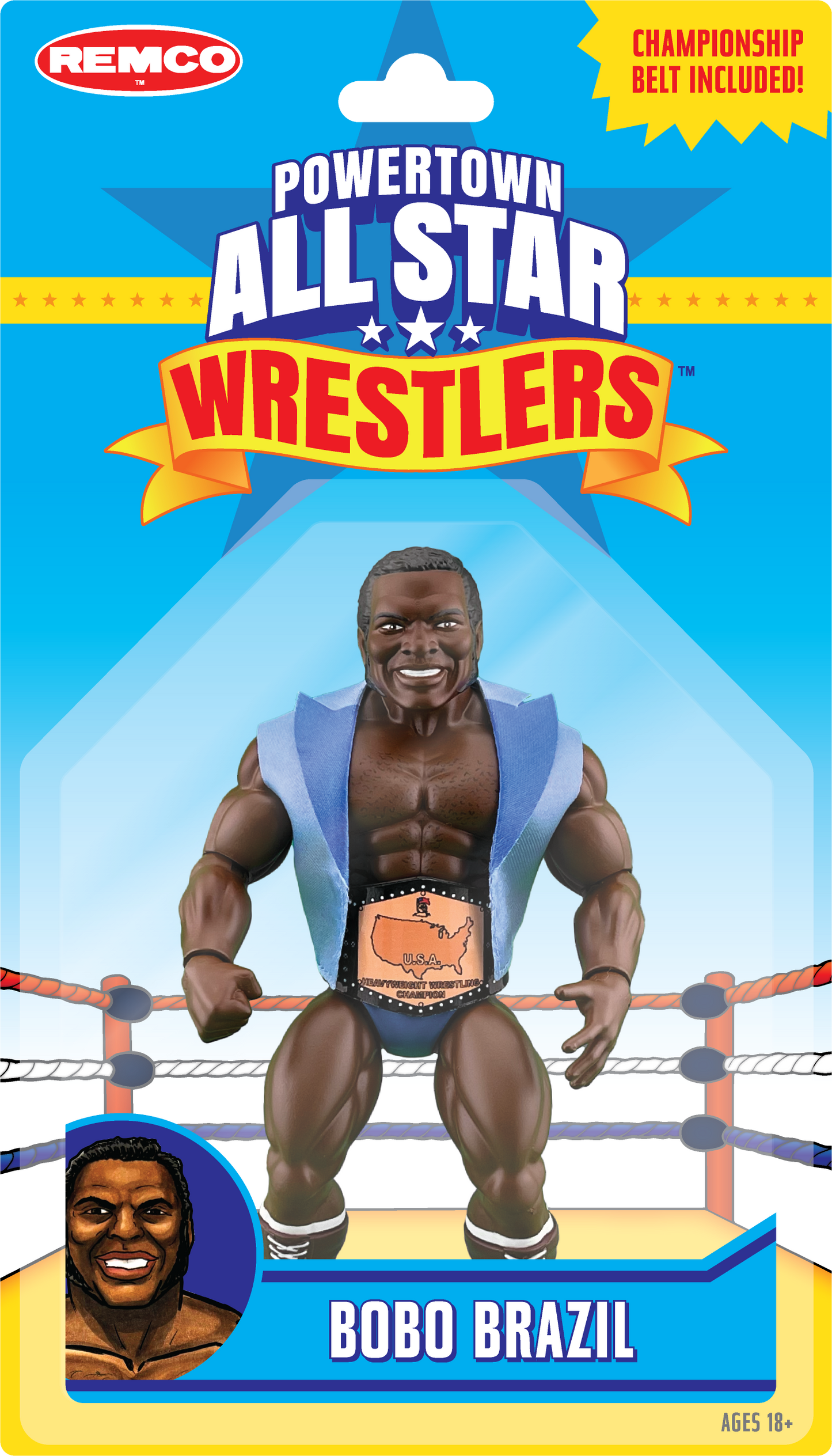 Remco PowerTown AllStar Wrestlers Series 1: Bobo Brazil!