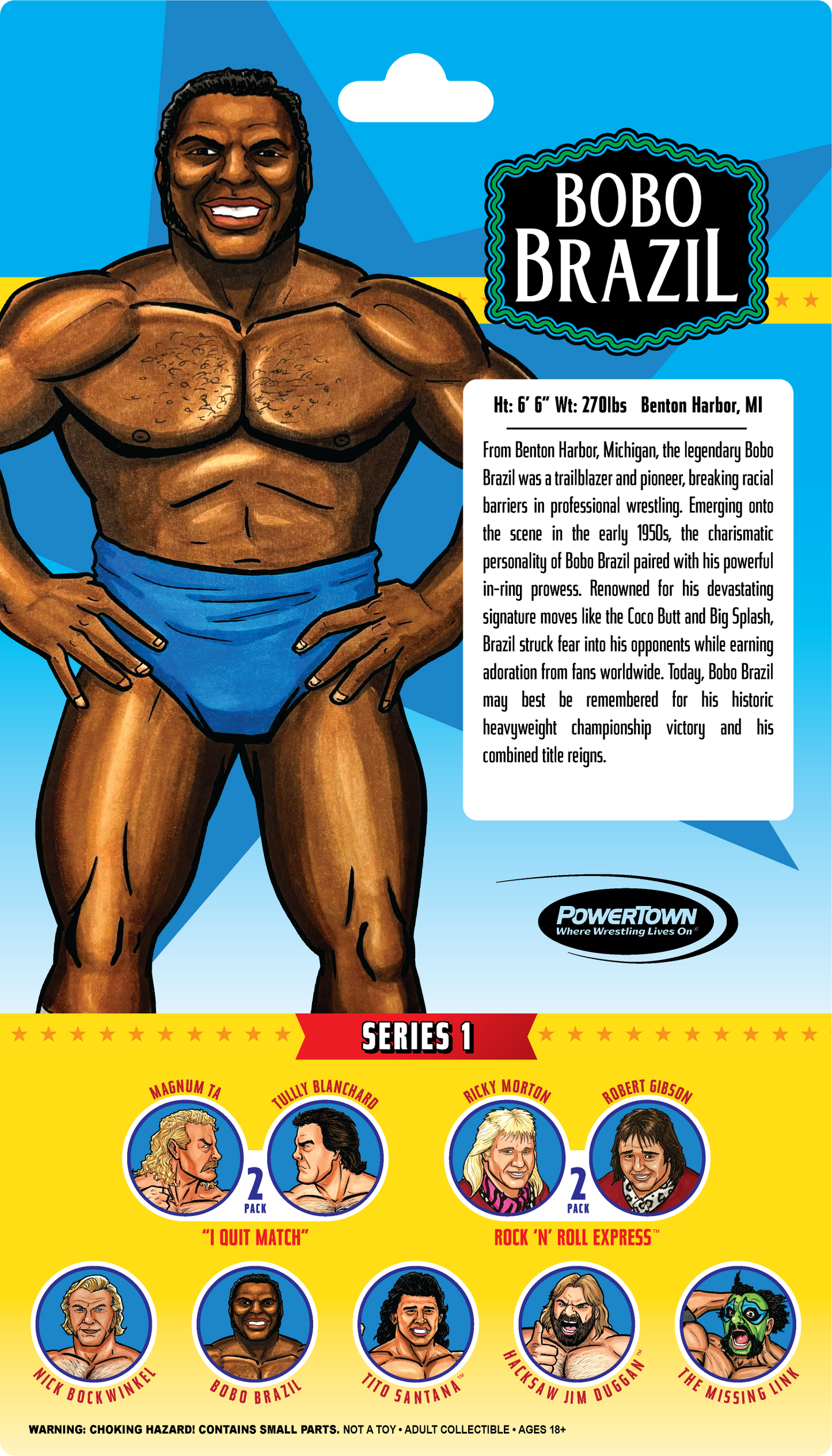Remco PowerTown AllStar Wrestlers Series 1: Bobo Brazil!