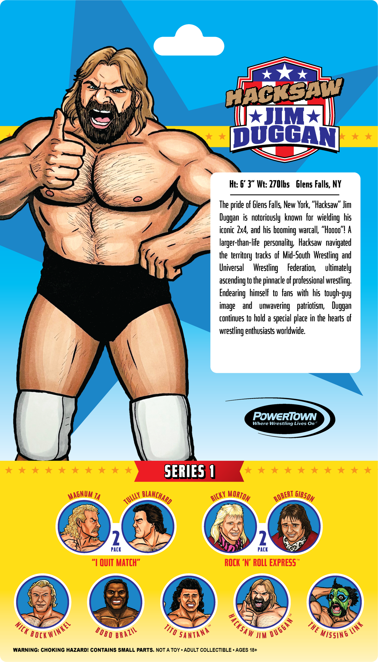 Remco PowerTown AllStar Wrestlers Series 1: "Hacksaw" Jim Duggan!
