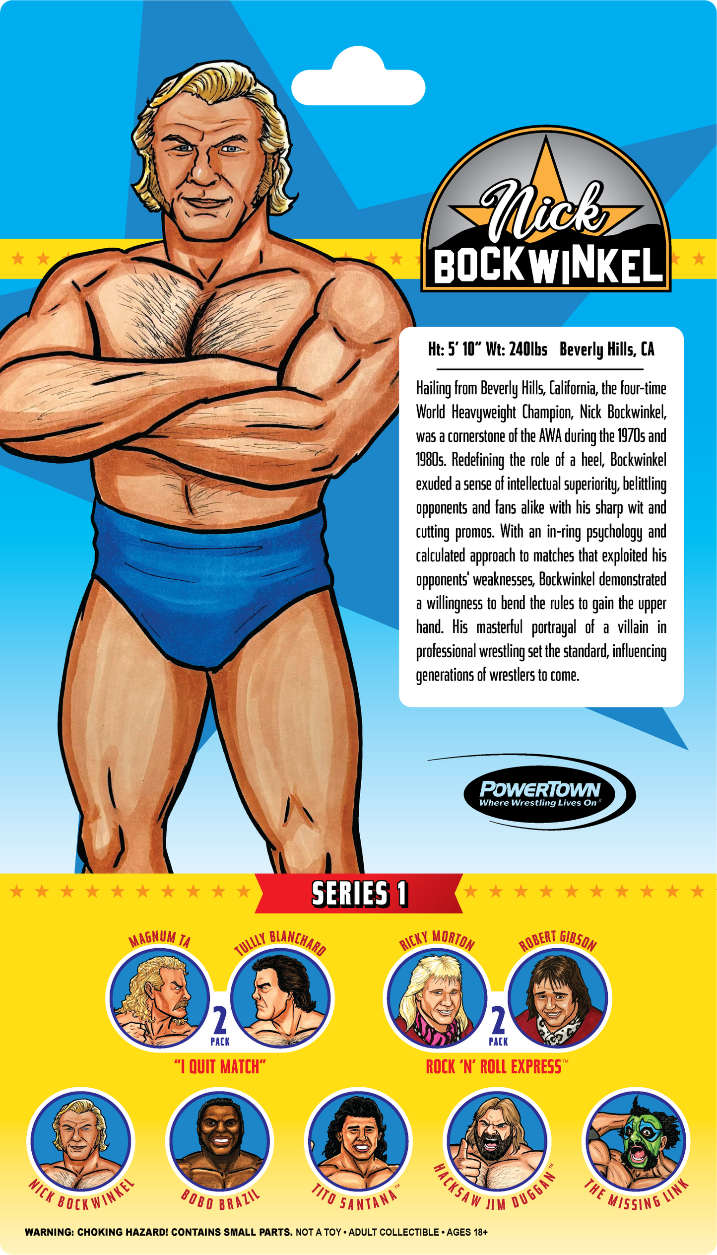 Remco PowerTown AllStar Wrestlers Series 1: Nick Bockwinkel!