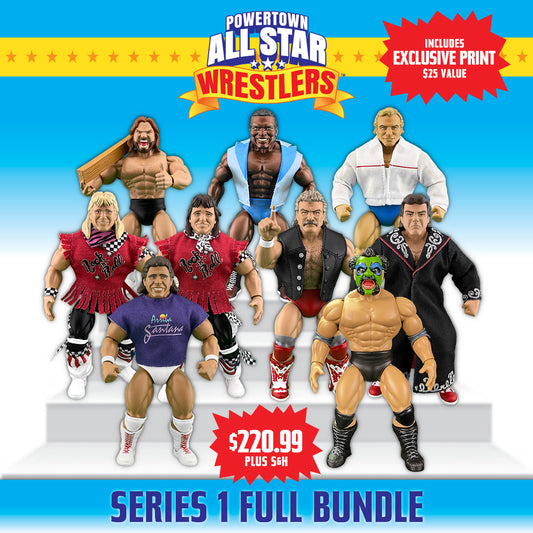 Remco PowerTown AllStar Wrestlers Series 1: Full Bundle